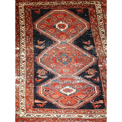 Lot 466 - Group of Five Rugs Comprising a Qashqai rug,...