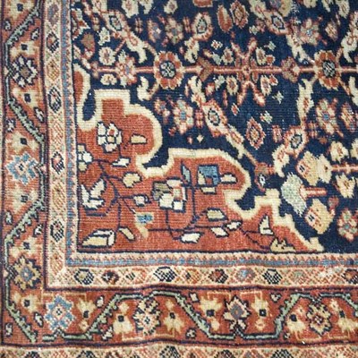 Lot 459 - Mahal Rug Central Persia The midnight blue...