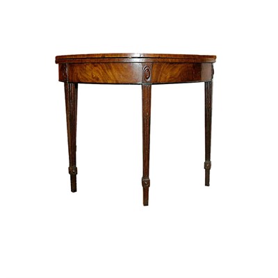 Lot 214 - George III Rosewood Banded Mahogany Fold-Over...