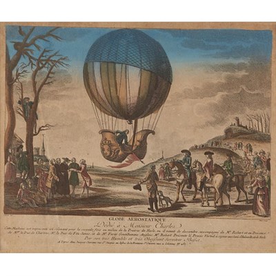 Lot 292 - After Desrais GLOBE AEROSTATIQUE, DEDIE A...