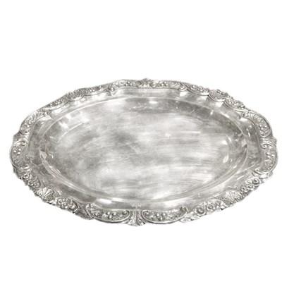 Lot 254 - George III Silver Platter Benjamin Smith,...