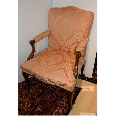 Lot 477 - George III Mahogany Armchair