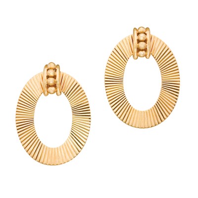 Lot 56 - Pair of Gold Clips, Tiffany & Co.