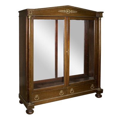 Lot 167 - Empire Style Mahogany Cabinet Height 66 1/2...