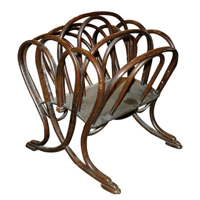 Lot 103 - Bentwood Magazine Stand Height 22 1/2 inches,...