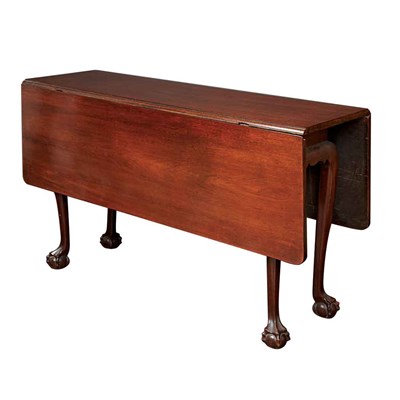 Lot 267 - Chippendale Mahogany Drop-Leaf Table The...