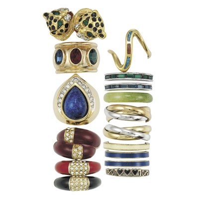 Lot 345 - Group of Costume Rings