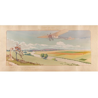 Lot 345 - Gamy [AERONAUTICAL SCENES] Thirteen color...
