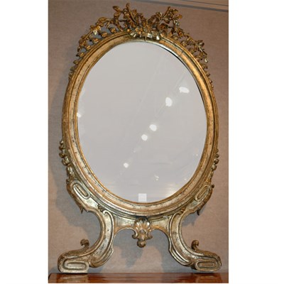 Lot 174 - Louis XVI Style Gilt-Wood Mirror Height 55...