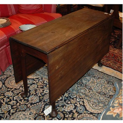 Lot 516 - George II Mahogany Drop-Leaf Dining Table...