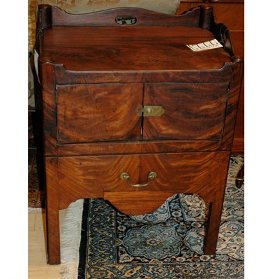 Lot 555 - George III Mahogany Side Cabinet Height 31...