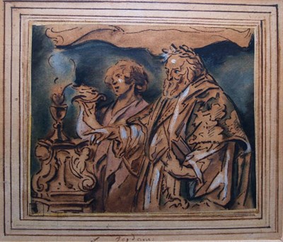 Lot 1 - Jacob Jordaens Flemish, 1593-1678 Sacrifice...