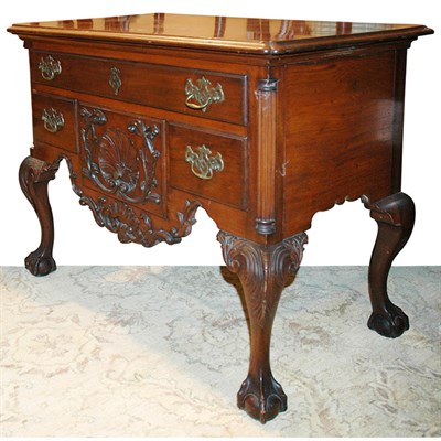 Lot 233 - Chippendale Style Mahogany Lowboy Height 30...