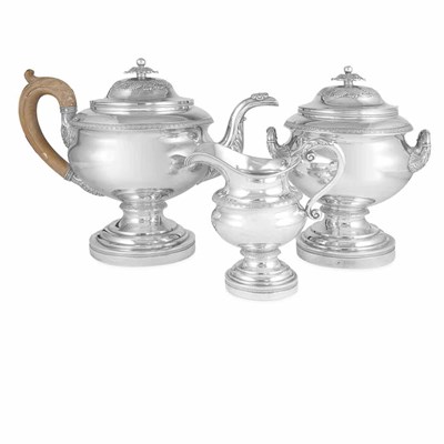Lot 157 - Fletcher & Gardiner Coin Silver Partial Tea...