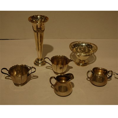 Lot 385 - Group of Seven Sterling Silver Table Articles...