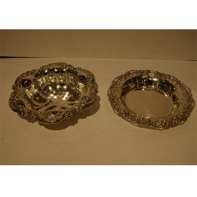 Lot 383 - Gorham Sterling Silver Center Bowl; Together...