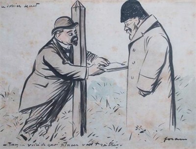 Lot 38 - Jean Louis Forain French, 1852-1931 Spy: Two...