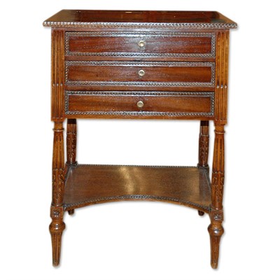 Lot 384 - Continental Neoclassical Style Mahogany Side...