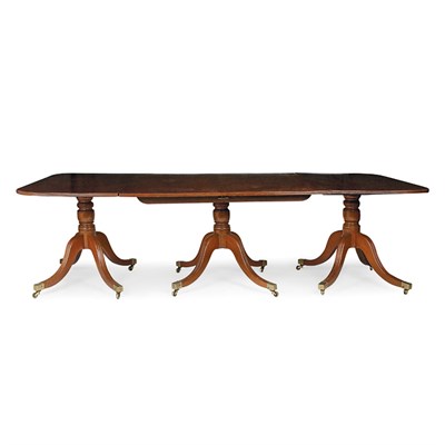 Lot 165 - George III Mahogany Triple Pedestal Dining...