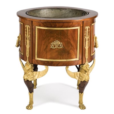 Lot 420 - Empire Gilt-Bronze Mounted Mahogany Cellarette...