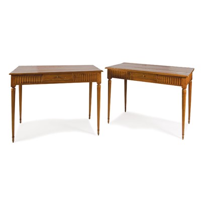 Lot 417 - Pair of Italian Neoclassical Fruitwood...