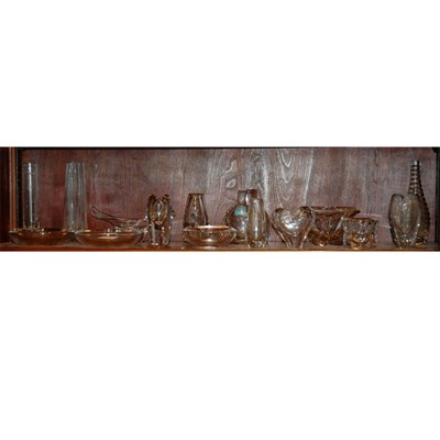 Lot 166 - Group of Glass Articles Including vases,...
