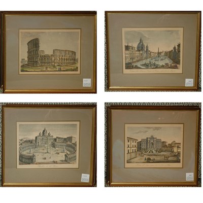 Lot 110 - Artist Unknown [VIEWS OF ROME] Four...