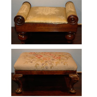 Lot 248 - Pair of Georgian Style Mahogany Footstools