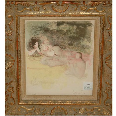 Lot 119 - Leonor Fini INTERLUDE Color lithograph, signed...