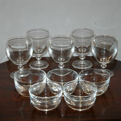 Lot 272 - Set of Ten Steuben Glass Wine Goblets;...