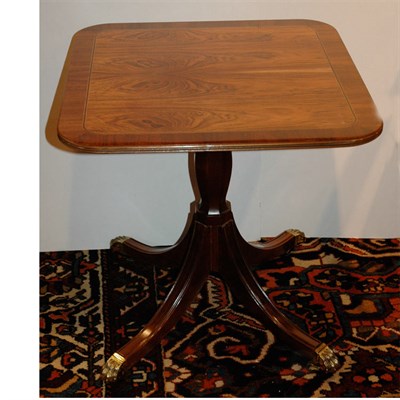 Lot 332 - Regency Style Banded Mahogany Side Table...