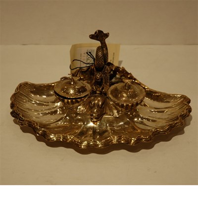 Lot 401A - Victorian Silver Standish Approximately 25...