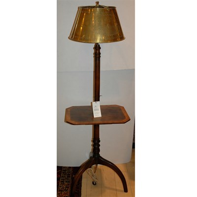 Lot 436 - George III Style Mahogany Floor Lamp Height 42...