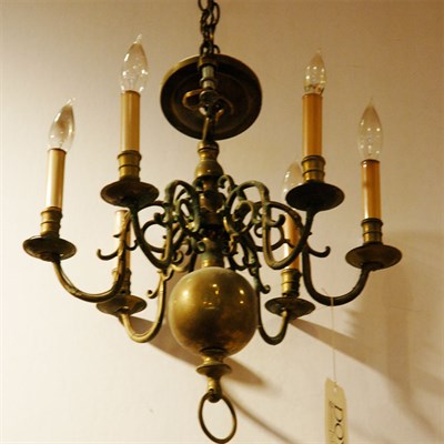 Lot 464 - Dutch Baroque Style Six-Light Chandelier...