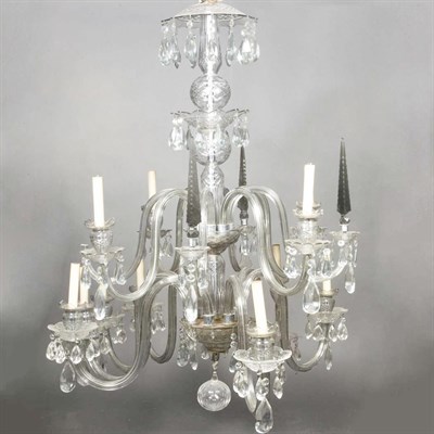 Lot 377 - George III Style Cut Colorless Glass...