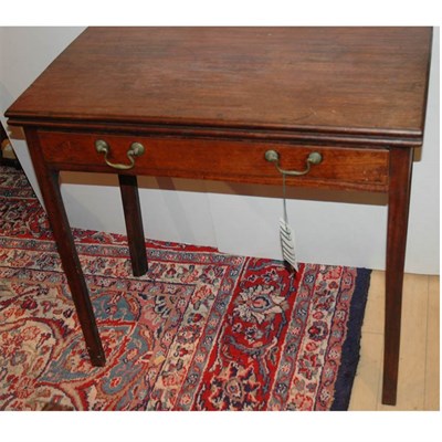 Lot 506 - George III Mahogany Fold-Over Games Table...
