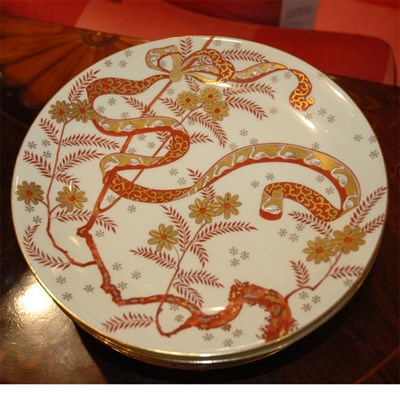 Lot 512 - Set of Twelve Mintons Gilt Decorated Porcelain...