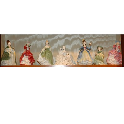 Lot 532 - Group of Seven Royal Doulton Porcelain Figures