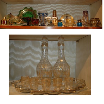 Lot 533 - Group of Bohemian Glass Articles; Together...