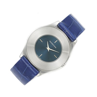 Lot 314 - White Gold Wristwatch, Mauboussin