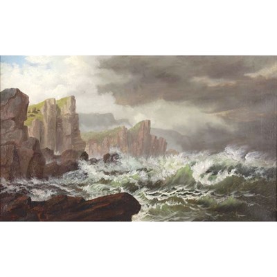 Lot 47 - Attributed to James Gale Tyler Rocky Coast...