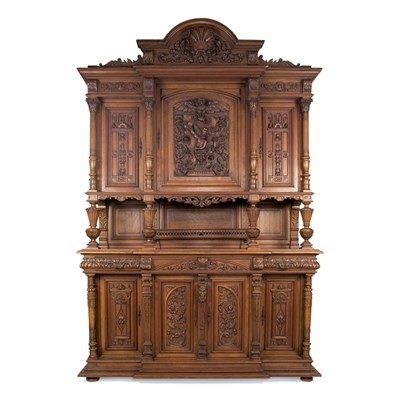 Lot 576 - Renaissance Style Carved Mahogany Buffet Of...