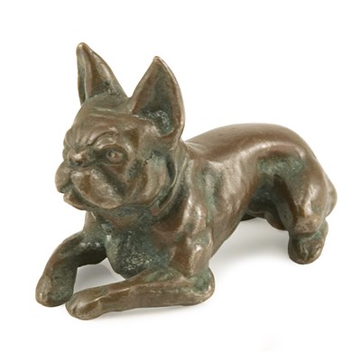 Lot 321 - Tiffany Studios Bronze Animalier Desk Weight...