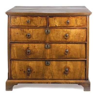 Lot 173 - George I Oak and Mahogany Chest of Drawers...