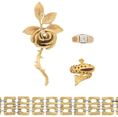 Lot 72 - Group of Gold Jewelry