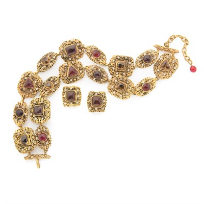Lot 464 - Gripoix for Chanel Byzantine Filigree and Pate...