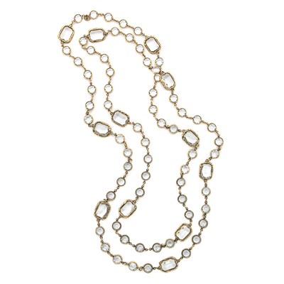 Lot 474 - Chanel Smoke Crystal Sautoir 1981 The crystals...
