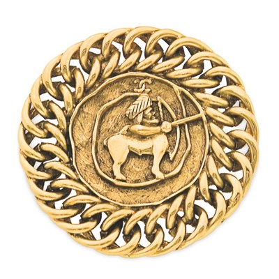 Lot 500 - Chanel Astrological Pin/Pendant 1986 Gold...
