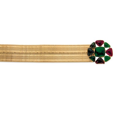 Lot 507 - Gripoix for Chanel Belt with Pate de Verre...