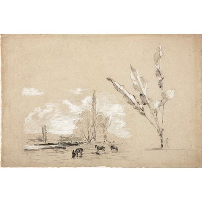 Lot 22 - Camille Pissarro French, 1831-1903 Paysage...
